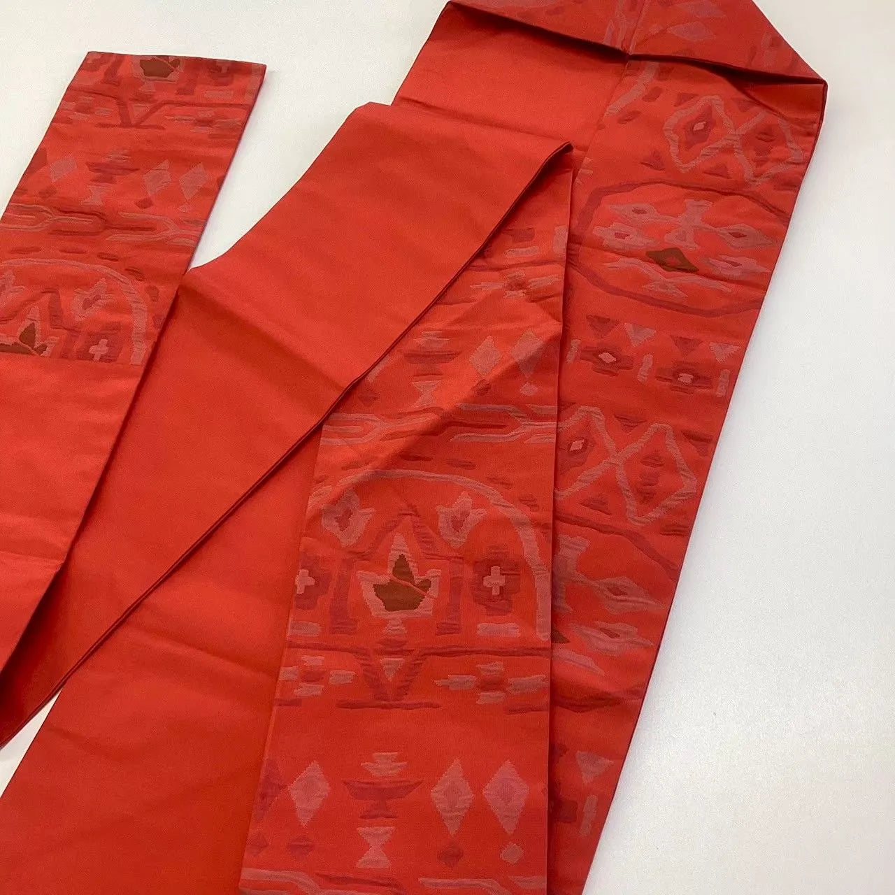 5665# Japanese Vintage Nagoya Obi Belt Kimono Fabric Silk Traditional