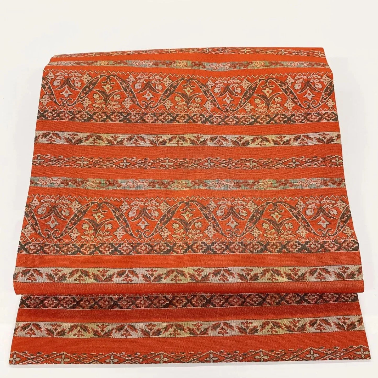 5593# Japanese Vintage Nagoya Obi Belt Kimono Fabric Silk Traditional