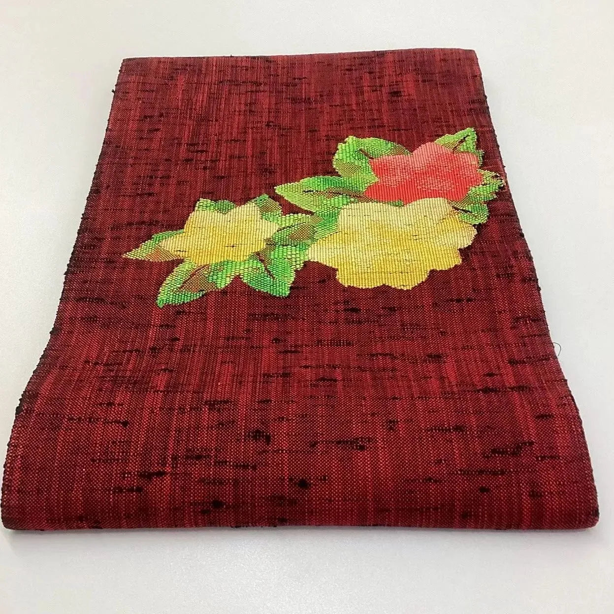 5660# Japanese Vintage Nagoya Obi Belt Kimono Pongee Fabric Silk Traditional