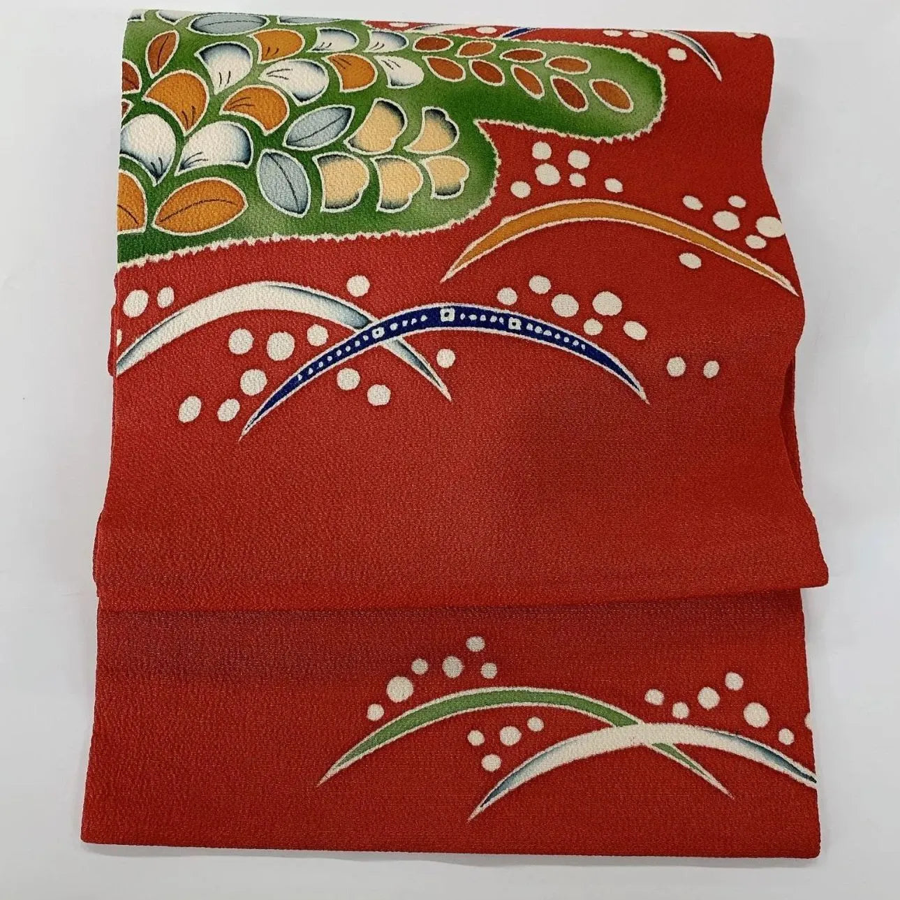 5631# Japanese Vintage Nagoya Obi Belt Kimono Fabric Silk Traditional