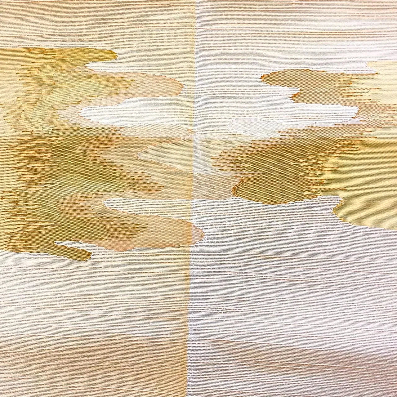 5648# Japanese Vintage Nagoya Obi Belt Kimono Pongee Fabric Silk Traditional