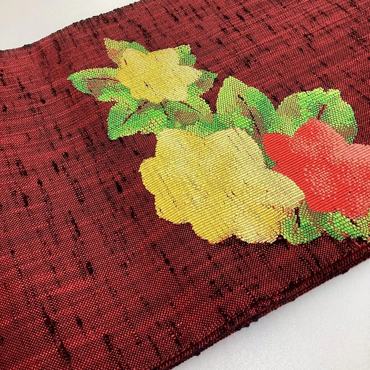 5660# Japanese Vintage Nagoya Obi Belt Kimono Pongee Fabric Silk Traditional