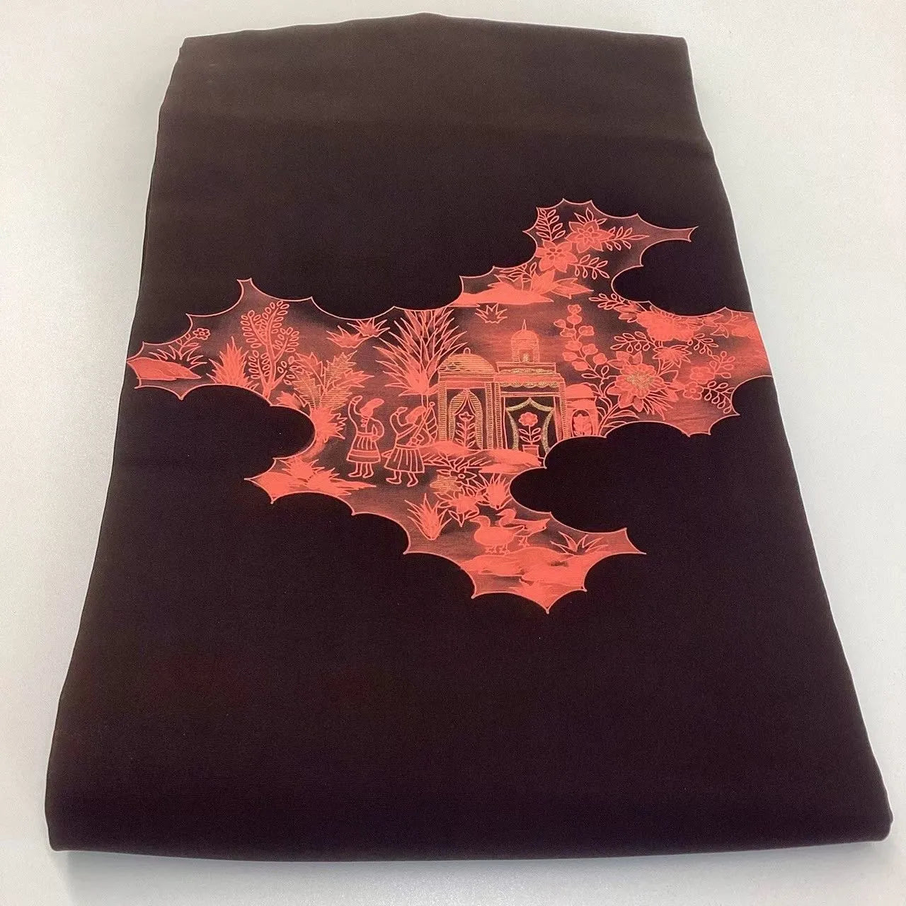 5663# Japanese Vintage Nagoya Obi Belt Kimono Fabric Silk Traditional