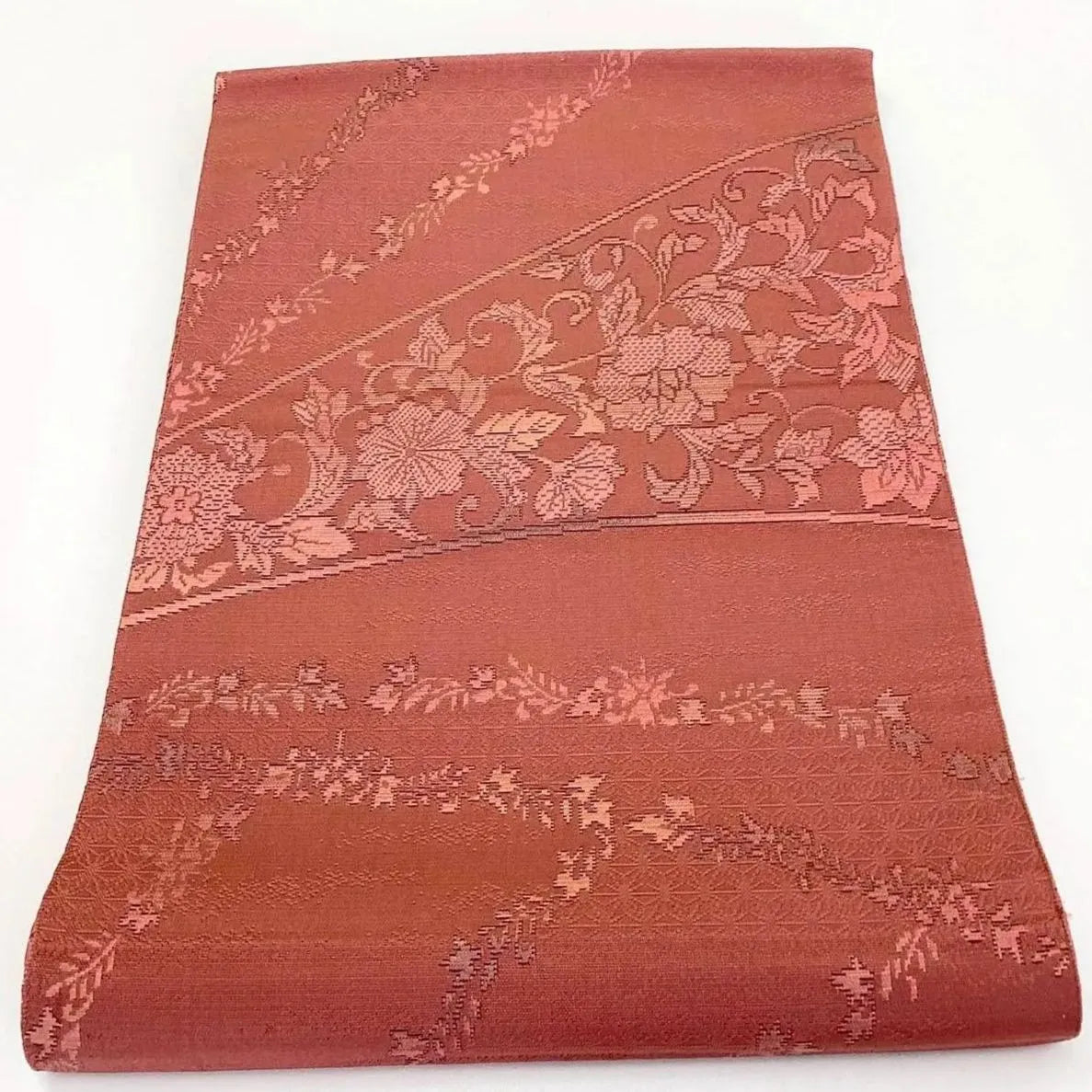 5720# Japanese Vintage Nagoya Obi Belt Kimono Fabric Silk Traditional