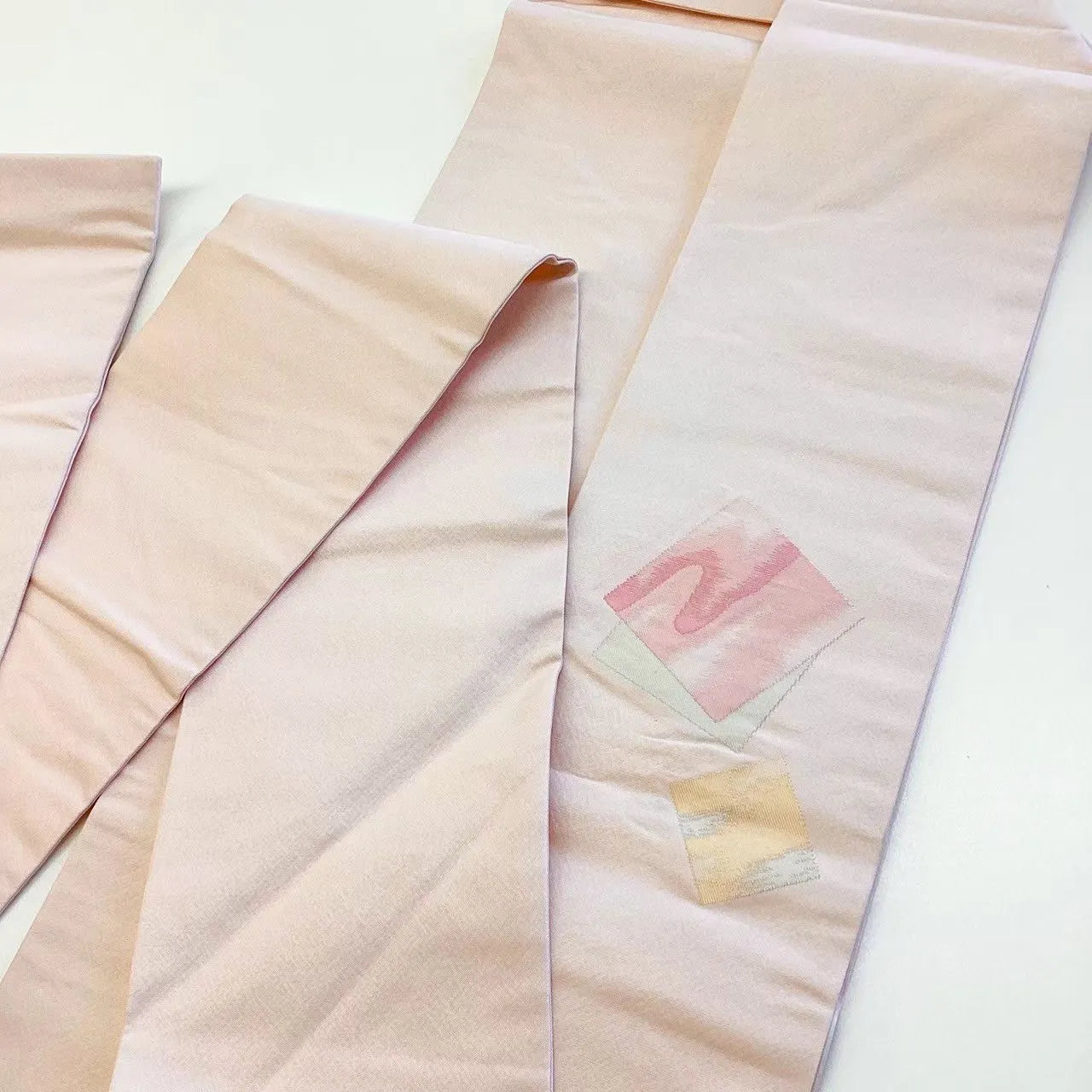 5681# Japanese Vintage Nagoya Obi Belt Kimono Fabric Silk Traditional